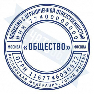 Макет стандартной печати для ООО №49